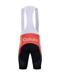 BONAVELO Kolesarske kratke hlače z naramnicami - COFIDIS 2020 - rdeča/črna