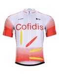 BONAVELO Kolesarski dres s kratkimi rokavi - COFIDIS 2020 - bela/rdeča