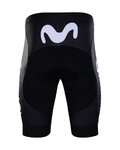 BONAVELO Kolesarske kratke hlače brez naramnic - MOVISTAR 2020 - črna