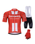 BONAVELO Kolesarski mega set - SUNWEB 2020 - črna/rdeča