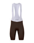 BONAVELO Kolesarske kratke hlače z naramnicami - AG2R CITROËN 2022  - rjava