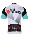 BONAVELO Kolesarski dres kratek rokav in kratke hlače - BIKE EXCHANGE 2021 - črna/modra