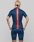 BONAVELO Kolesarski dres kratek rokav in kratke hlače - INEOS GRENADIERS '21 - rdeča/modra
