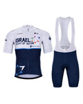 BONAVELO Kolesarski dres kratek rokav in kratke hlače - ISRAEL 2021 - črna/modra/bela