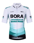 BONAVELO Kolesarski dres s kratkimi rokavi - BORA 2021 KIDS - bela/zelena/črna