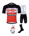 BONAVELO Kolesarski mega set - LOTTO SOUDAL 2022 - črna/bela/rdeča