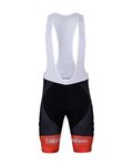 BONAVELO Kolesarske kratke hlače z naramnicami - UAE 2022  - črna/rdeča/bela