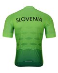 BONAVELO Kolesarski dres kratek rokav in kratke hlače - SLOVENIA ll. - modra/zelena