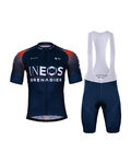 BONAVELO Kolesarski dres kratek rokav in kratke hlače - INEOS GRENADIERS '22 - modra/rdeča