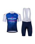 BONAVELO Kolesarski dres kratek rokav in kratke hlače - QUICKSTEP 2022 - modra/bela