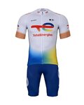 BONAVELO Kolesarski dres kratek rokav in kratke hlače - TOTAL ENERGIES 2025 - rumena/bela/modra