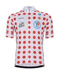 BONAVELO Kolesarski dres s kratkimi rokavi - TOUR DE FRANCE 2025 - rdeča/bela
