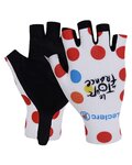 BONAVELO Kolesarske rokavice s kratkimi prsti - TOUR DE FRANCE 2025 - bela/rdeča