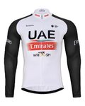 BONAVELO Kolesarski zimski set - UAE 2024 WINTER - črna/bela/rdeča