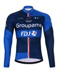 BONAVELO Kolesarski zimski set - FDJ 2024 WINTER - modra/črna