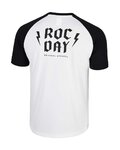 ROCDAY Kolesarski dres s kratkimi rokavi - PARK - bela/črna