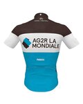 ROSTI Kolesarski dres s kratkimi rokavi - AG2R 2020 - modra/rjava/bela