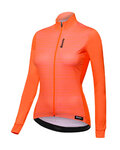 SANTINI Kolesarski dres z dolgimi rokavi zimski - SCIA LADY WINTER - oranžna