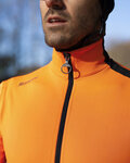 SANTINI Kolesarska  podaljšana jakna - VEGA MULTI - oranžna