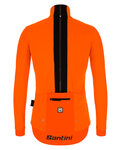 SANTINI Kolesarska  podaljšana jakna - VEGA MULTI WINTER - oranžna