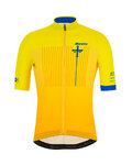 SANTINI Kolesarski dres s kratkimi rokavi - LA VUELTA 2019 - modra/rumena