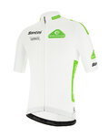SANTINI Kolesarski dres s kratkimi rokavi - LA VUELTA 2020 - bela