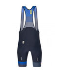 SANTINI Kolesarske kratke hlače z naramnicami - LA VUELTA 2021 - modra