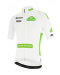SANTINI Kolesarski dres s kratkimi rokavi - LA VUELTA 2021 - bela