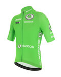 SANTINI Kolesarski dres s kratkimi rokavi - LA VUELTA 2021 - zelena