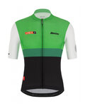 SANTINI Kolesarski dres s kratkimi rokavi - LA VUELTA 2021 - zelena