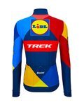 SANTINI Kolesarski dres z dolgimi rokavi zimski - LIDL TREK 2024 - rumena/rdeča/modra