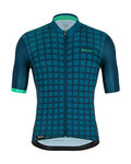 SANTINI Kolesarski dres s kratkimi rokavi - MITO GRIDO - modra