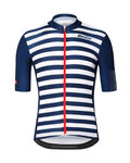 SANTINI Kolesarski dres s kratkimi rokavi - LA VUELTA 2018 - bela/modra