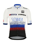 SANTINI Kolesarski dres s kratkimi rokavi - TEAM SLOVAKIA 2019 - rdeča/modra/bela