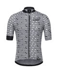 SANTINI Kolesarski dres s kratkimi rokavi - SOFFIO  - črna/bela