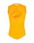 SANTINI Kolesarska  majica brez rokavov - EYES - oranžna