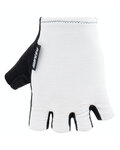 SANTINI Kolesarske rokavice s kratkimi prsti - CUBO - bela
