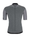 SANTINI Kolesarski dres kratek rokav in kratke hlače - COLORE - siva/črna