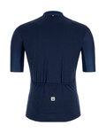 SANTINI Kolesarski dres s kratkimi rokavi - COLORE - modra