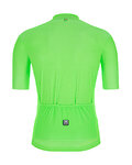 SANTINI Kolesarski dres kratek rokav in kratke hlače - COLORE - zelena/črna