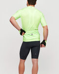 SANTINI Kolesarski dres kratek rokav in kratke hlače - COLORE - zelena/črna