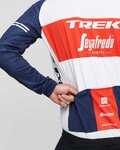 SANTINI Kolesarska  vetru odporna jakna - TREK SEGAFREDO 2021 - rdeča/bela/modra