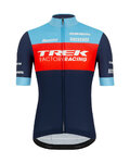 SANTINI Kolesarski dres s kratkimi rokavi - TREK TFR XC 2021 - svetlo modra/modra