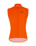 SANTINI Kolesarski brezrokavnik - NEBULA PURO - oranžna