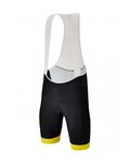SANTINI Kolesarske kratke hlače z naramnicami - TOUR DE FRANCE 2022 - rumena/črna