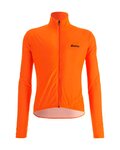 SANTINI Kolesarska  vetru odporna jakna - NEBULA WINDPROOF - oranžna