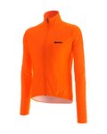 SANTINI Kolesarska  vetru odporna jakna - NEBULA WINDPROOF - oranžna