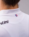 SANTINI Kolesarski dres s kratkimi rokavi - TOUR DE FRANCE 2022 - bela