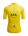 SANTINI Kolesarski dres s kratkimi rokavi - TOUR DE FRANCE 2024 - rumena