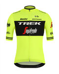 SANTINI Kolesarski dres s kratkimi rokavi - TREK 2019 BLEND - rumena/črna